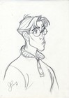 Disney Atlantis Animation Drawing Milo Thatch Signed Artist John Pomeroy  2001