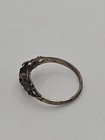 Vintage Sterling Silver Purple Gemstone Floral Child Baby Ring Size 1 5