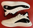 Under Armour Curry Flow Basketball Shoes White black M8 w9 5 3024785-111 Nwob