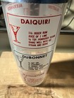 Vintage Glass Cocktail Shaker With 9 Drink Recipes Mid-century Barware With Lid