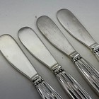 Godinger Silver Plate Olde Copenhagen Paddle Handle Butter Knives - Set Of 4