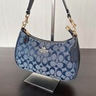 New Coach Ch139 Teri Shoulder Bag Signature Chambray New Outlet
