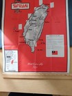 Vintage 1960s Taiwan World Explorer Map Chiang Kai-shek Cold War Travel Poster