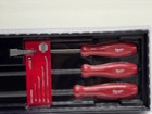 Milwaukee 48-22-9214 4-piece I-beam All-metal Core Hammer Ready Pry Bar Set-new