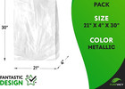 Dry Cleaning Bags 10 Pcs  21  X 4  X 30  Clear Plastic Garment Bags