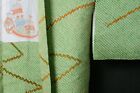 Vintage Japanese Kimono Silk Antique Haori Jacket Robe Dress Shibori eif05 515