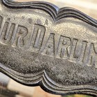 Antique Our Darling Casket Plate Funeral