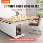 Vevor Table Top Solid Wood Desk Top 59 1  X 29 5  X 1 5  Rectangular Maple Wood