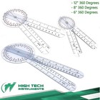 3pc 360   12 8 6 Inch Medical Spinal Goniometer Angle Protractor Physical Therapy