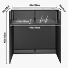 Ginkman Dj Event Facade   20x40 Inches Flat Table Top   Black And White Scrims