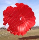 23ft Steerable Round Reserve Parachute Canopy - Red - Mint