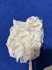 Baby Bonnets Lot Of 3 Pink White Ivory  Lace Prairie Cottage Coquette Vintage