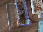 Rubber Stamps And Acrylic Blocks Lot Of 11 Pcs Mostly New Scrapbooking Dyi
