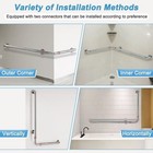 Shower Grab Bar For Seniors Toilet Safety Grab Bars L Shaped Bathroom Hand Rails