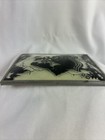 Vintage Silhouette Picture Courtship Man Woman Beveled Convex Glass 4x5   
