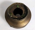 Antique Asian Bronze Warmer Incense Burner Brazier Footed Ornate 4  X 3 