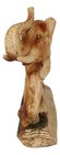Faux Wood Elephant Family Migration Elephant Walking With Baby Calf Statue 7 l