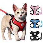 Cat Harness Vest Walking Lead Leash For Puppy Dogs Collar Polyester Adjustable