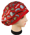Ohio State University Buckeyes Osu Bucks Scrub Cap  Surgical Medical Hat