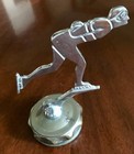 Original 1920-1930 British    the Speed Skater    Ornament Mascot Radiator Cap Exc 