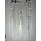 Jules   Leopold White Jacquard Textured Straight Leg Pants Size M
