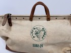 Vintage Klein Buhrke 5102-24 Lineman s Tool Bag Canvas And Leather 60 s   70 s