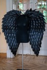 Black Angel Wings Costume Halloween Cosplay Moveable Articulated Dragon Demon