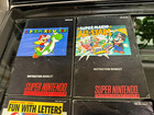 4 Lot Super Mario World Super All Stars Mario Kart Letters Snes  Manual Booklet