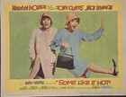  some Like It Hot  Tony Curtis - Jack Lemon Lobby Card  3 - 59 90   