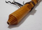 Vintage 18  First Act Native American Style Wooden Flute Key Of A  White Cedar