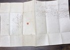 1844 Dated Document - Collectible Paper Letter 1800s Antique
