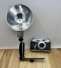 Vintage Graflex Graphic 35 With Flash 35mm Film Camera-50mm F 3 5 Graflar Lens