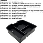 Center Console Organizer Tray Compatible With 2007-2014 Sierra Silverado  Black