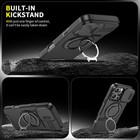 For Iphone 17 16 Pro Max 15 14 13 12 11 Rugged Magnetic Case W Ring Camera Cover