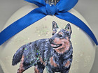 D037 Hand-made Christmas Ornament - Australian Cattle Dog Blue Heeler - Standing