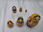 Russian Matryoshka Nesting Dolls Set Hand-painted Wooden Dolls 6 Pcs Made Ussr