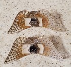 Vintage Clear Rhinestone Shoe Clips 50 s For Fancy Shoes Shoe Bling  cont 25 