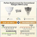 Dimmable Mr16 Led Bulb  50w Halogen Equivalent  5w 12v Mr16 Gu5 3 Dimmable-6pack