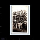 Old Vintage Photo Man Woman Couple In Yard 1925 Antique Snapshot