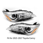 Headlights For 2015 2016 2017 Toyota Camry Le Se Xle Xse Projector Headlamp Pair