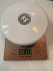 Vintage Chanel No  5 Bath Powder 8 Oz White Round Container With Puff   Product