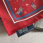 Rare Vintage Polo Ralph Lauren Silk Flag American Scarf Square Usa 90s In Box