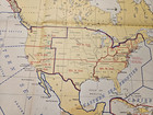 Sea Frontiers   Naval Districts Vintage 1960 s Nautical Chart U s  Navy