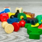 Vintage Game Pieces Play Toys Eye Spy Esthetic Wooden   Dice   Ducks
