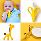 Babygoods Teething Toys Set - Mittens  Banana Brush And Giraffe Teether