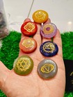 Handmade 7 Chakra Crystal Disc Set For Reiki   Energy Healing