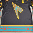     fkn Prfct Hockey Club Custom Jersey Xl Pamaj Merch Black Turquoise Rare Xlnt