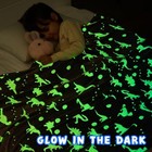  Dinosaur Toys For Kids Glow In The Dark Dinosaur Blanket 50 x60  Dinosaurs
