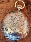 Waltham 18s 17j  p s Bartlett  Pocket Watch - Multicolored Sterling Silver Case