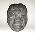 Antique Olmec Carved Stone Pre Columbian Colossal Head Sculpture Boulder Rare